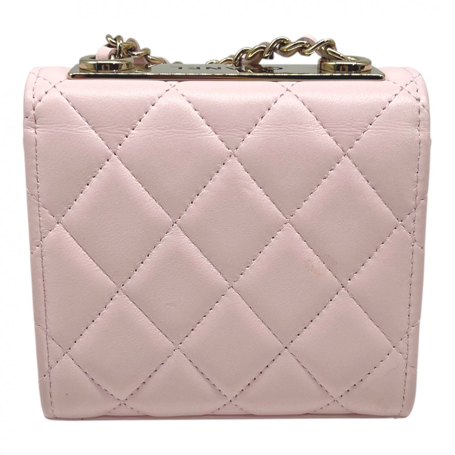 【中古】 CHANEL シャネル ミニトレンディCC チェーンショルダーバッグ 32番台 ラムスキン ピンクゴールド金具 レディース 25020240 SA 中古】 CHANEL シャネル ミニトレンディCC チェーンショルダーバッグ