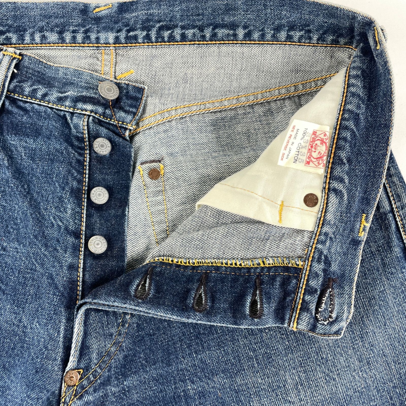 EVISU エヴィス No.2 LOT.2000 ビッグカモメ 白カモメプリント デニム