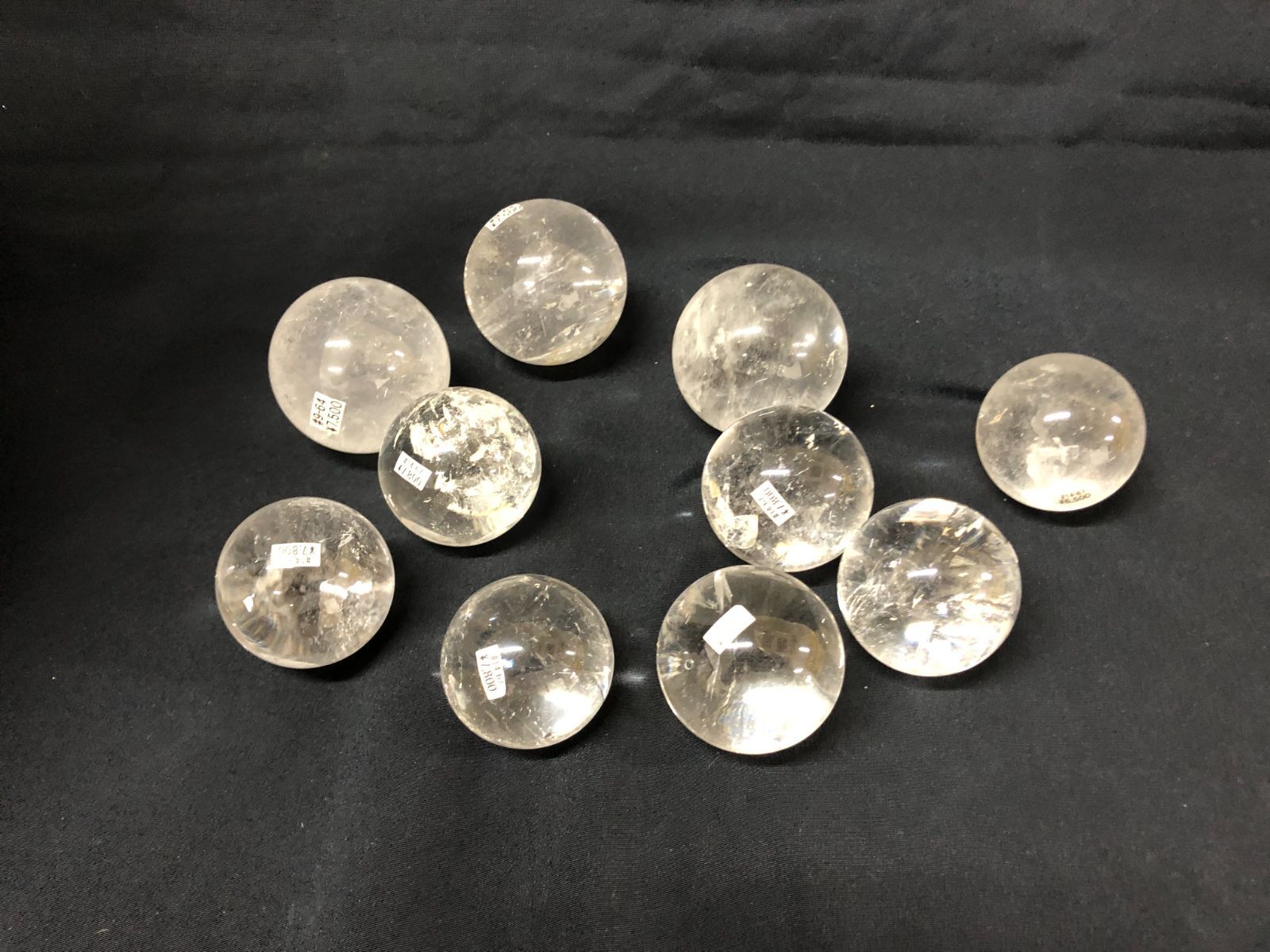 Crystal 天然水晶丸玉BOX|コリント産