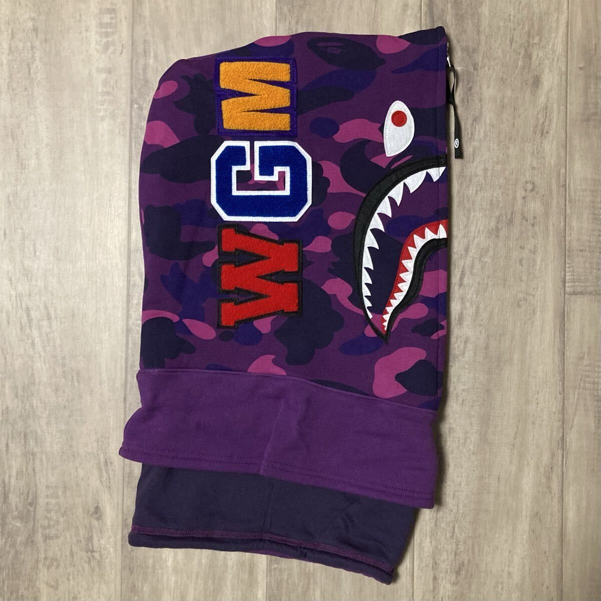 ☆新品☆ SHARK FACE MASK PURPLE CAMO a bathing ape BAPE SHARK