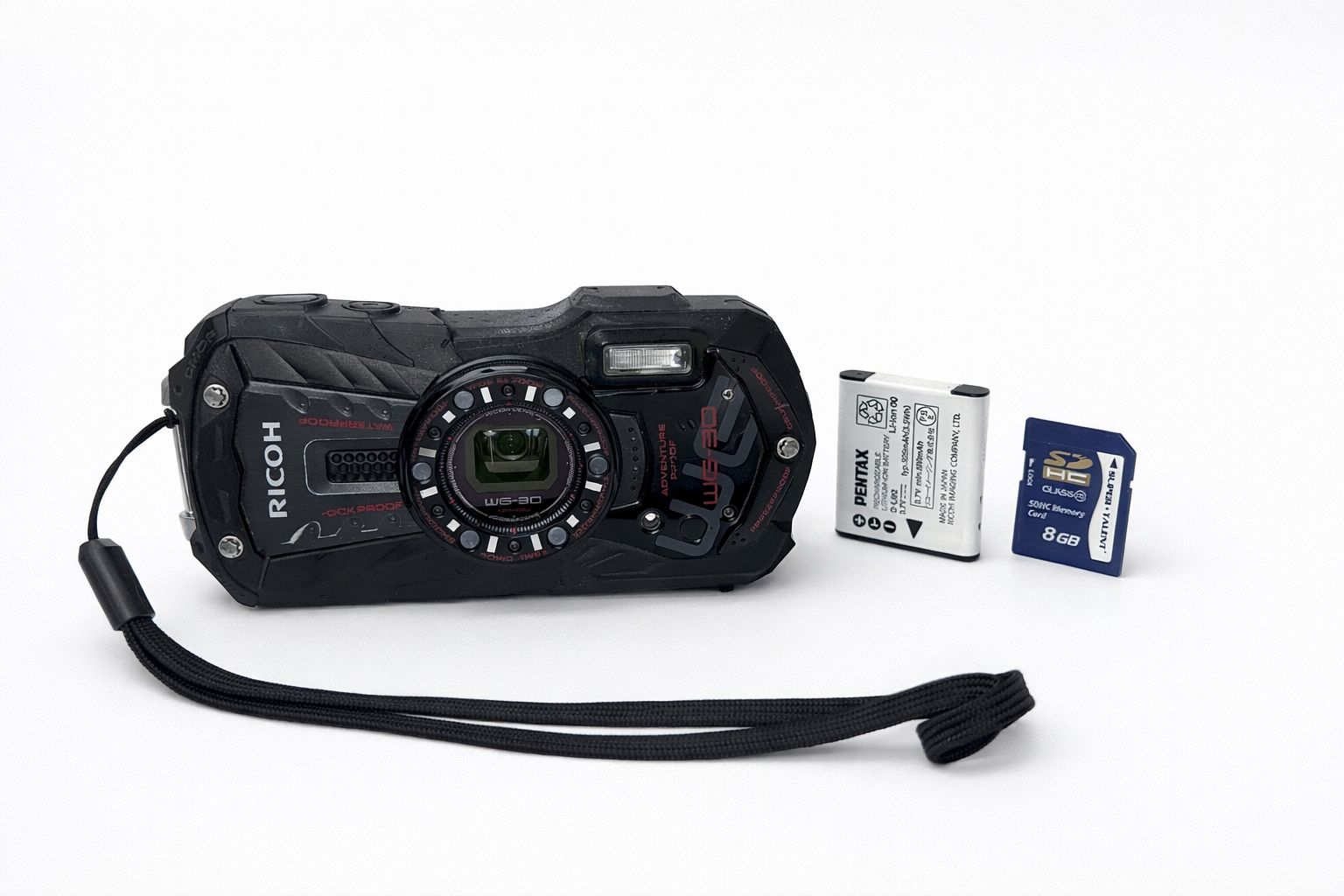 RICOH WG-30 エボニーブラック 防水デジカメ 実用良好 動作確認済み 