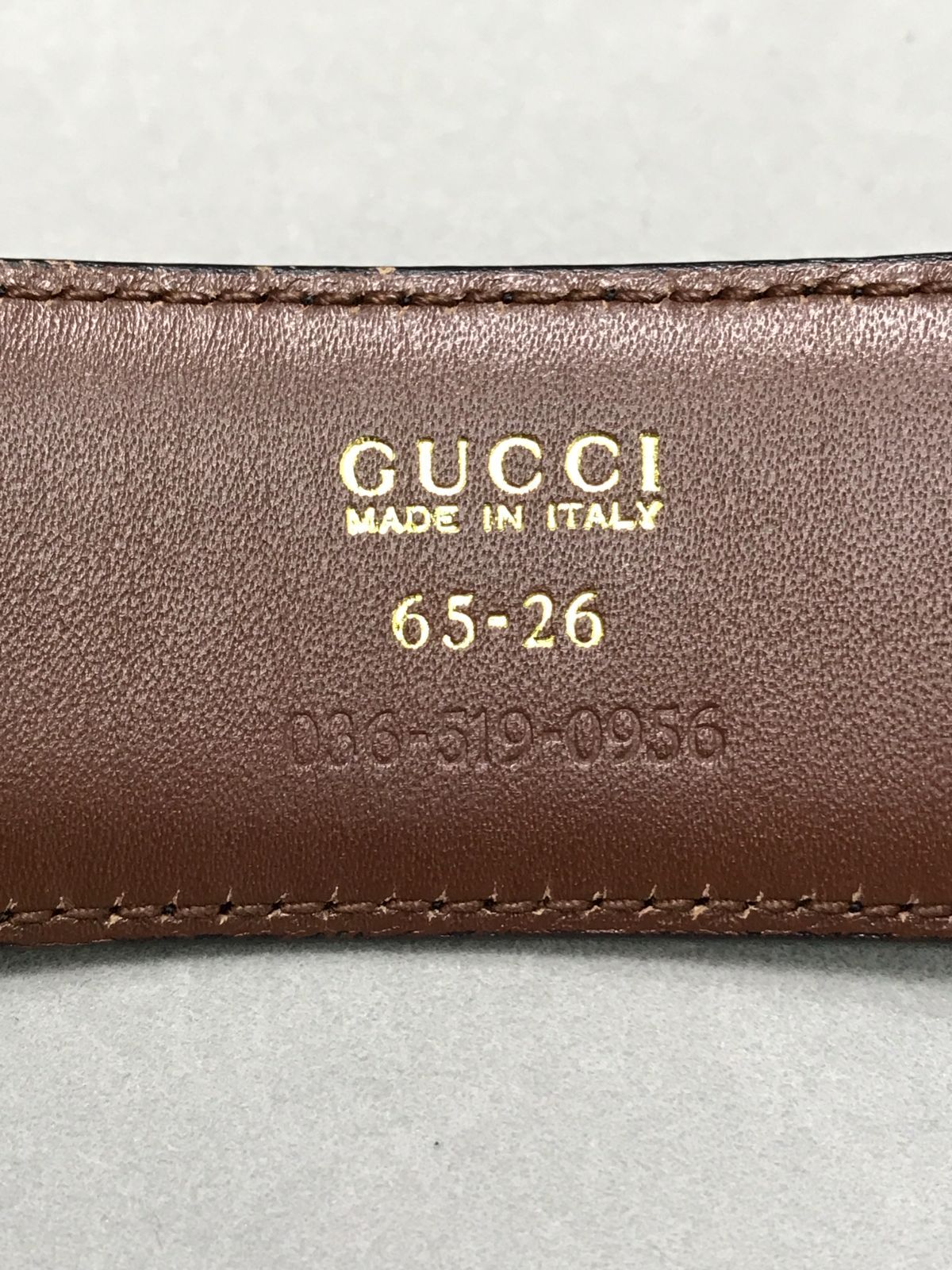 GUCCI グッチ ベルト リバーシブル 表記サイズ65-26 5408 - メルカリ