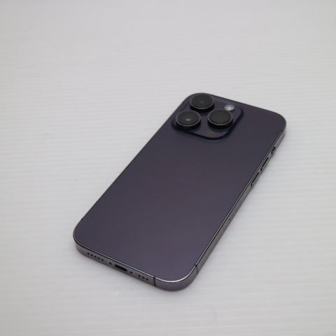 美品 SIMフリー iPhone14 Pro 512GB ディープパープル スマホ 土日祝