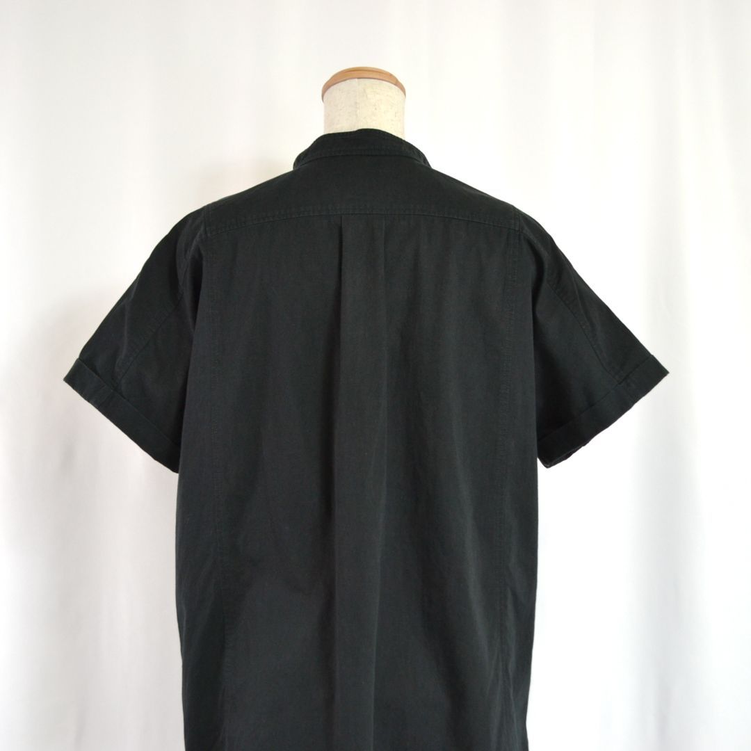 A.P.C.アーペーセー コットン製 オーバーサイズ 半袖 バンドカラー 