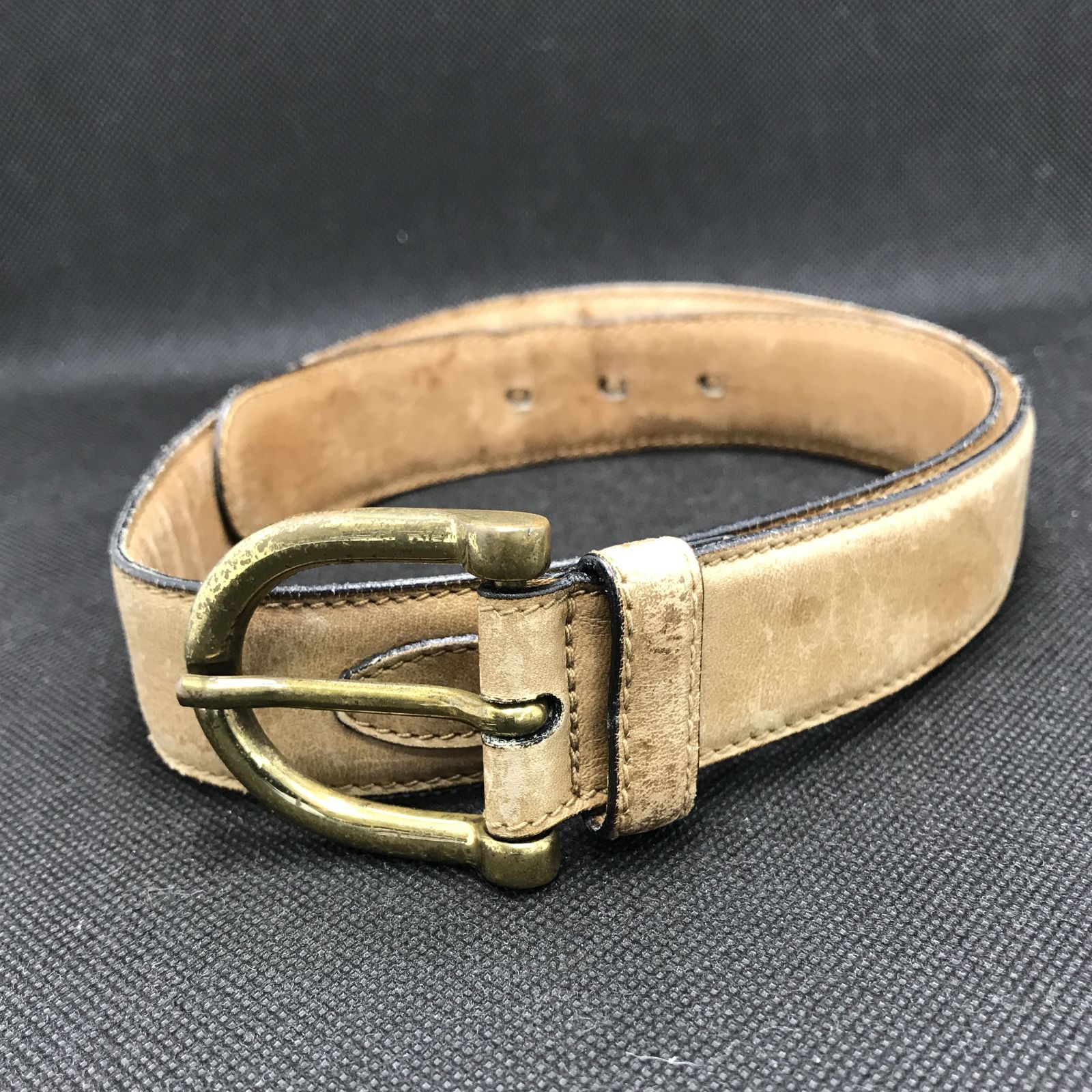 GUCCI グッチ ベルト インターロッキングG 表記サイズ70/28 レザー