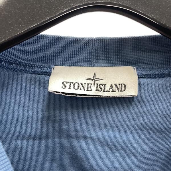 中古】STONE ISLAND 24AW ワッペン付き クルーネックスウェット