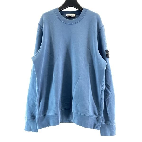 中古】STONE ISLAND 24AW ワッペン付き クルーネックスウェット