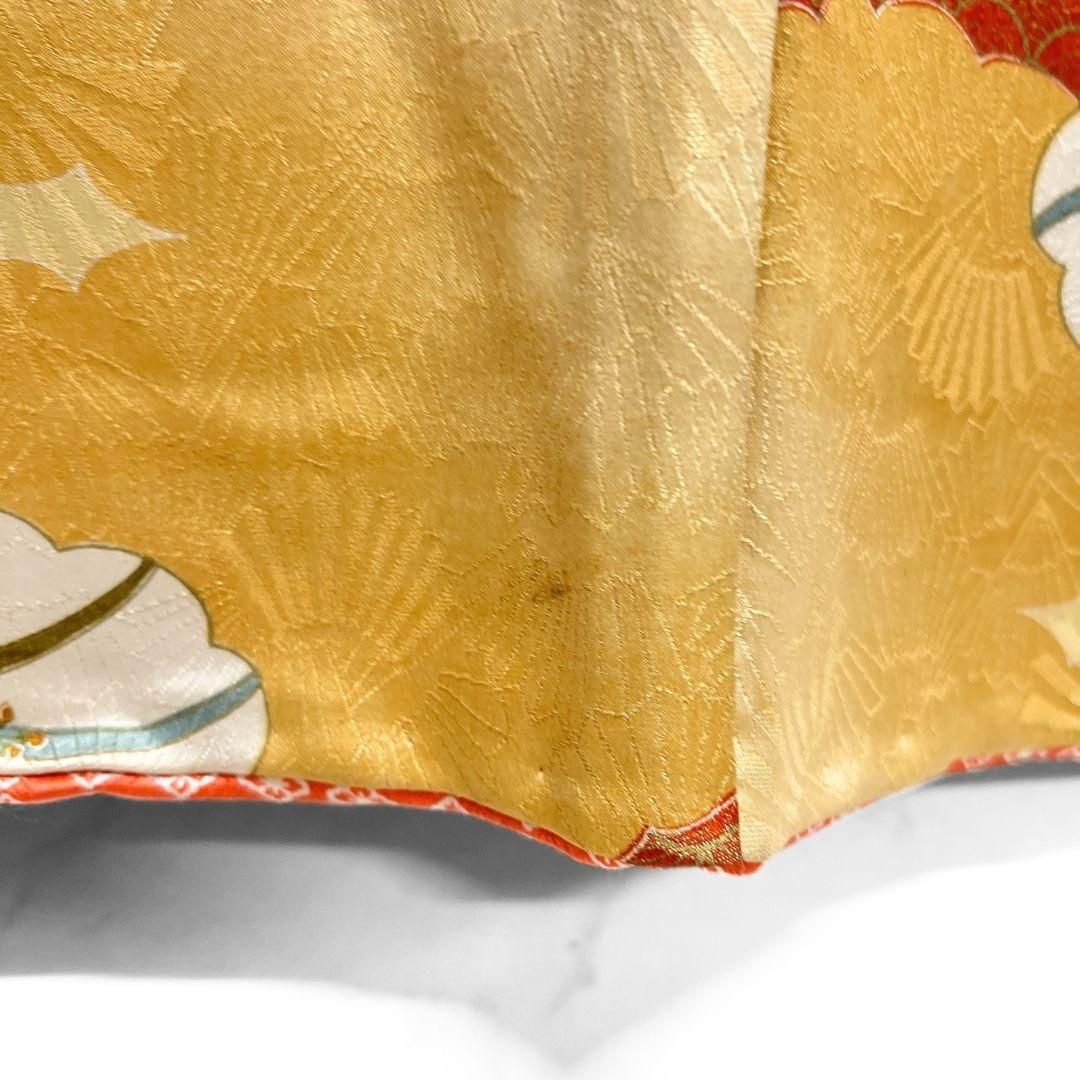 小紋 身丈165 裄68 金彩 雲 梅花 菊花 正絹 着物 033b p - メルカリ
