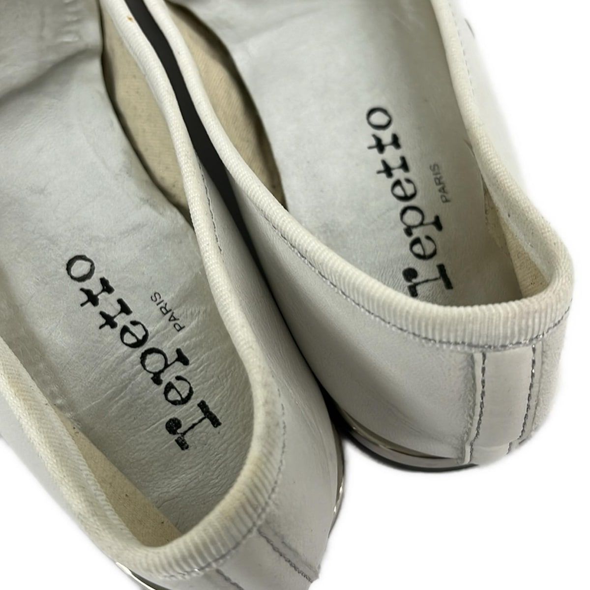 repetto(レペット) フラットシューズ 37 レディース 白 アウトソール張 