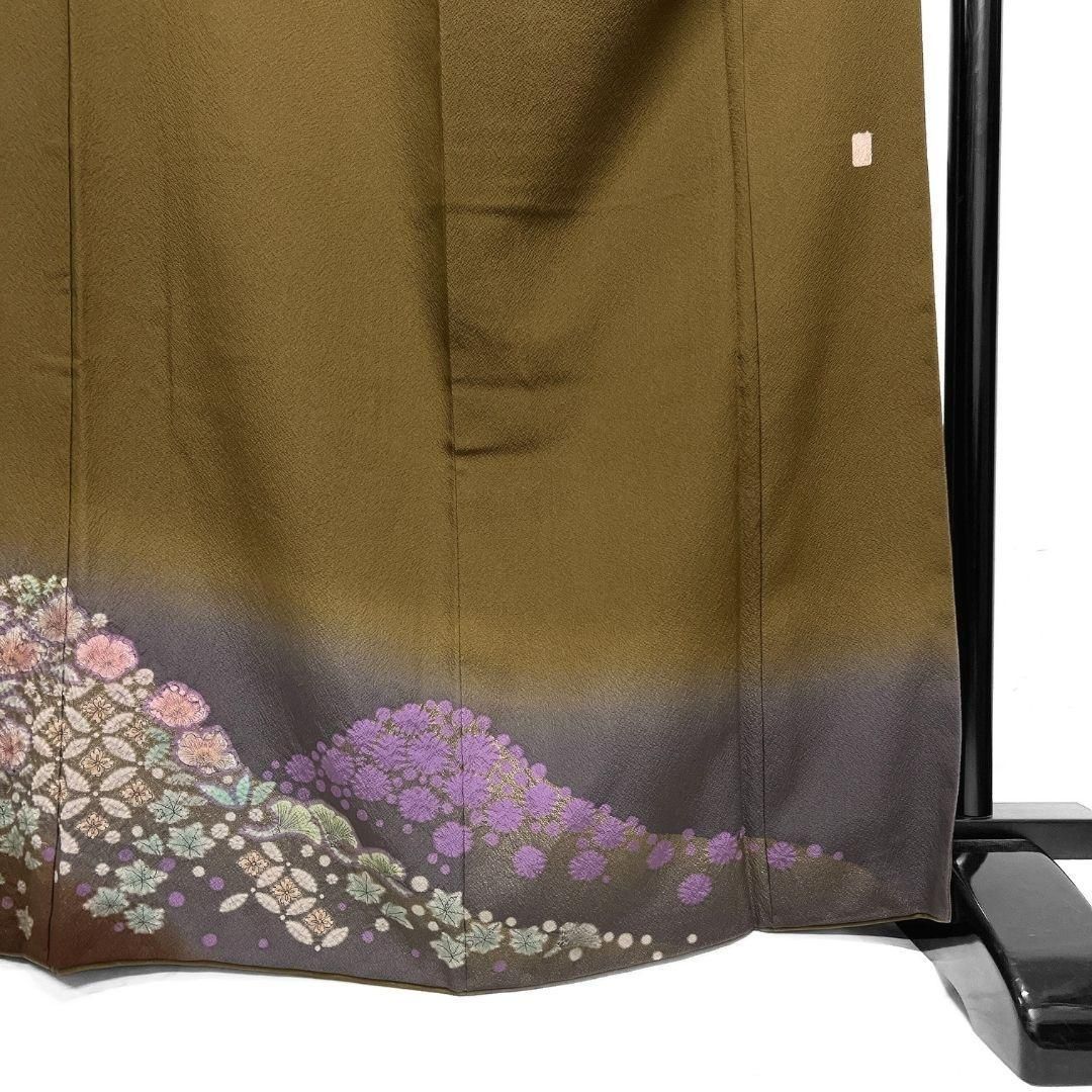 訪問着 身丈168 作家もの 辻ヶ花 金彩 ぼかし 正絹 着物 033b p - メルカリ