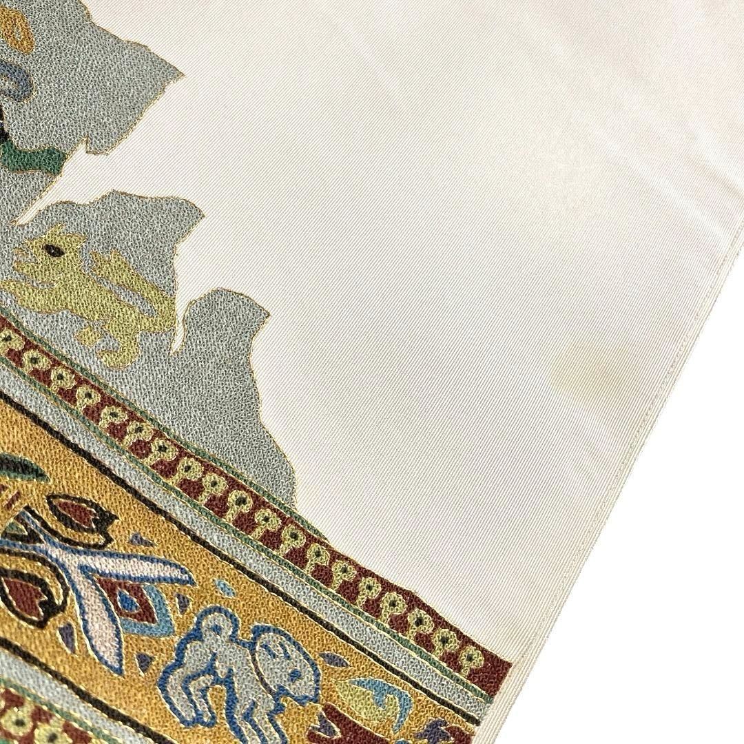 中国蘇州刺繍 袋帯 金駒刺繍 鳥 猫 兎 馬 人物文様 着物 033b p - メルカリ