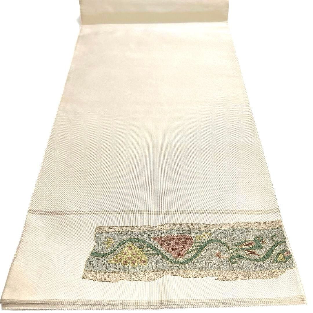 中国蘇州刺繍　袋帯　金駒刺繍　鳥　猫　兎　馬　人物文様　着物　033b p 中国蘇州刺繍 袋帯 金駒刺繍 鳥 猫 兎 馬 人物文様 着物 033b p - メルカリ