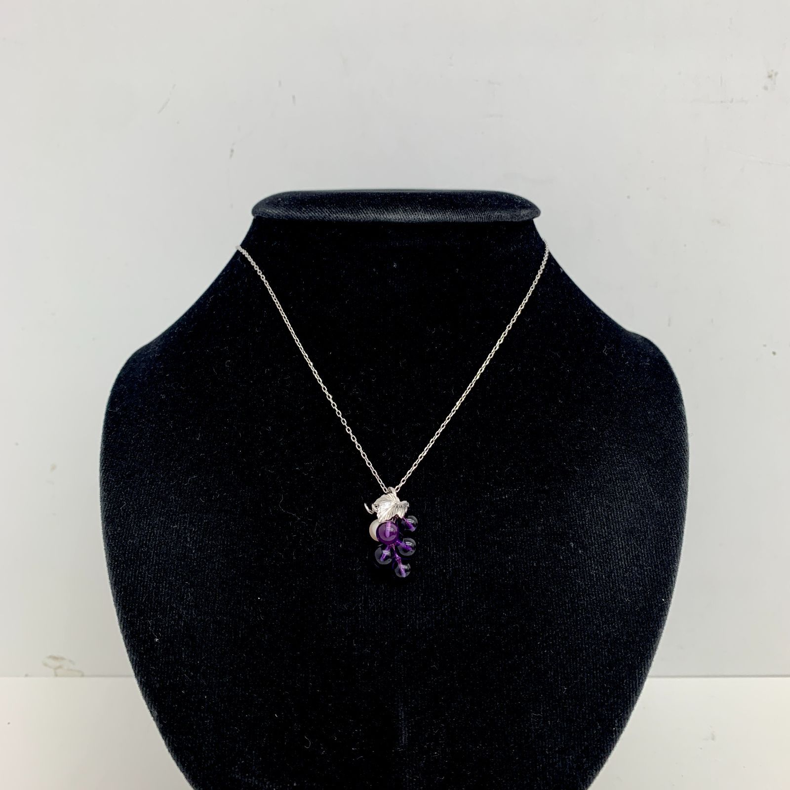 MIKIMOTO ミキモト K18WG アコヤ 真珠 パール アメジスト ネックレス 