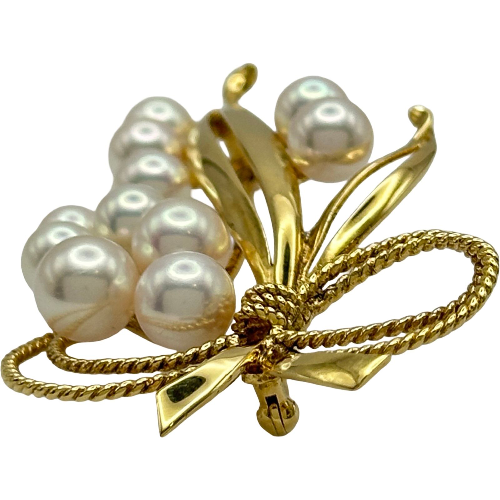 ミキモト MIKIMOTO ブローチ ゴールド K18 パール ジュエリー ミキモト MIKIMOTO ブローチ ゴールド K18 パール ジュエリー