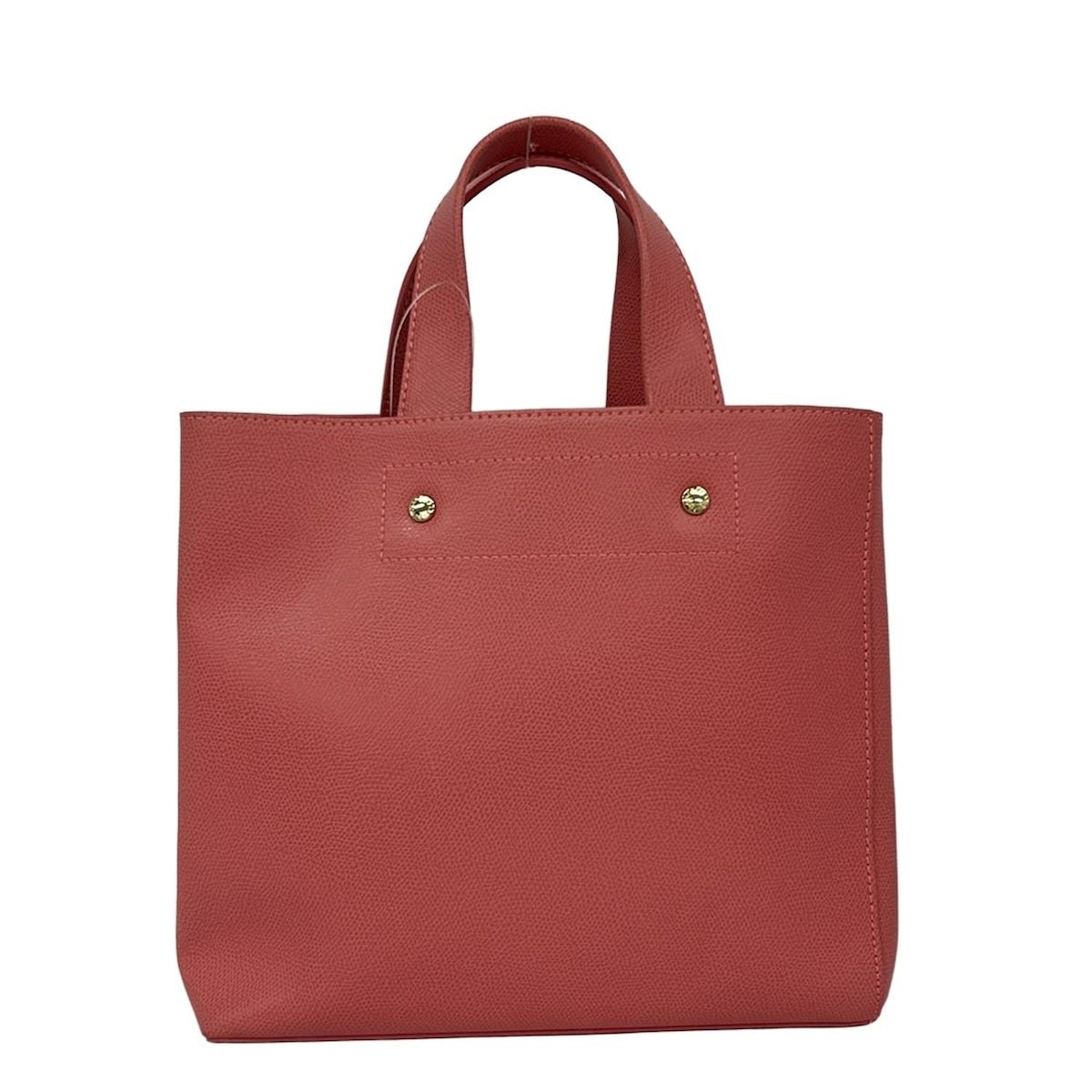 FURLA トートバッグ ピンク ブラック FURLA ピンク レザー トートバッグ