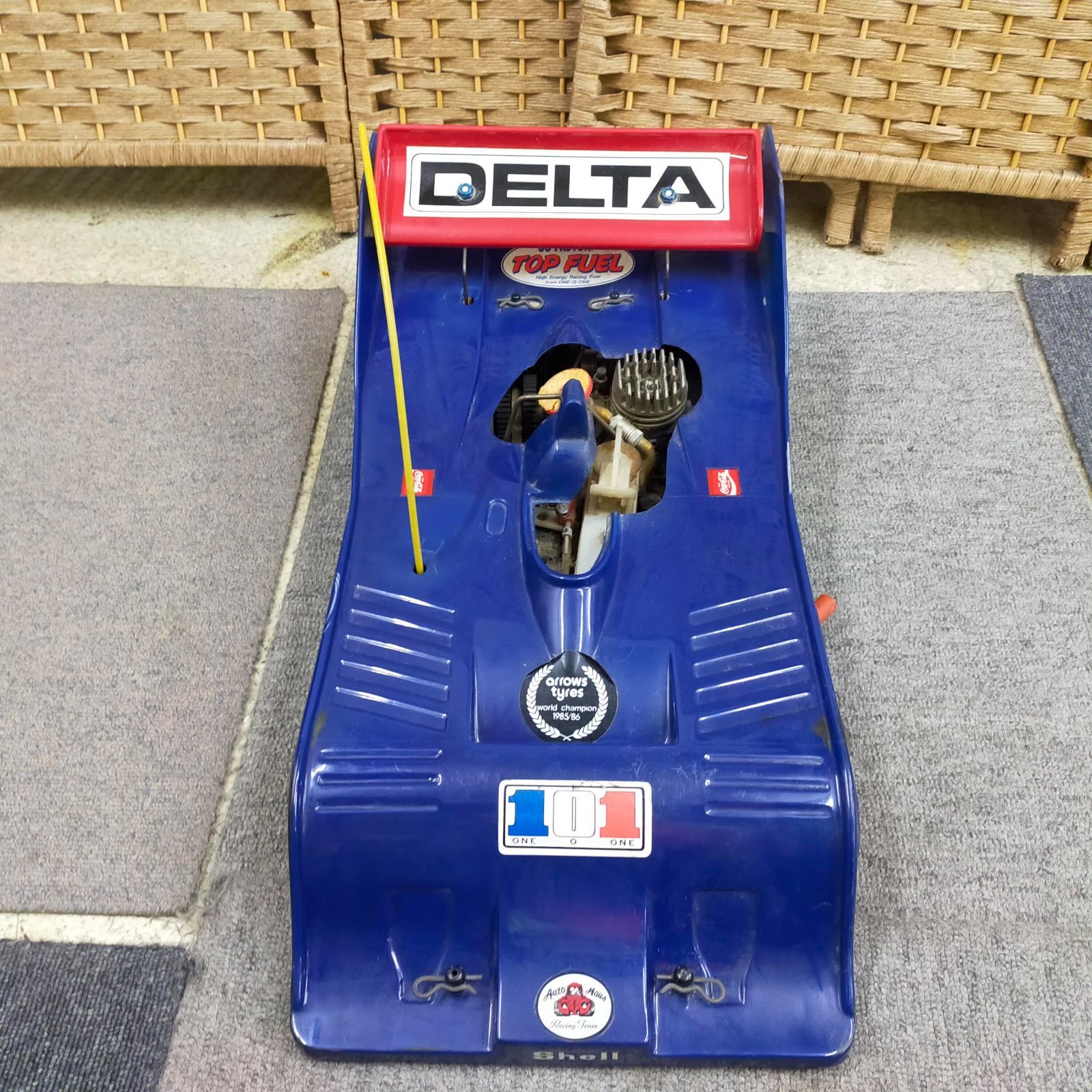 オイルエンジン RCカー レーシングカー 動作不明 現状品 - メルカリ