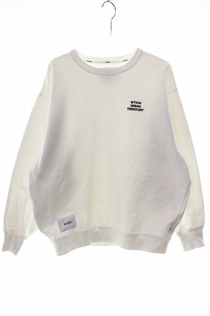 ダブルタップス WTAPS 25SS WUT SWEATER COTTON WHITE SIZE 1 251ATDT 