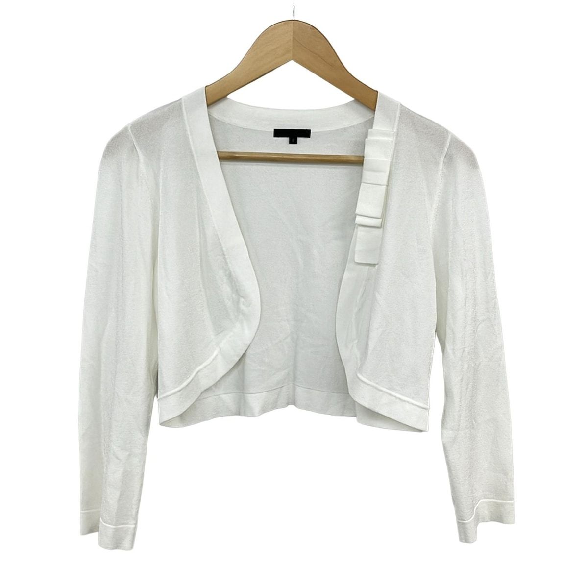 TO BE CHIC(トゥービーシック) ボレロ サイズ2 M レディース美品 - 白 