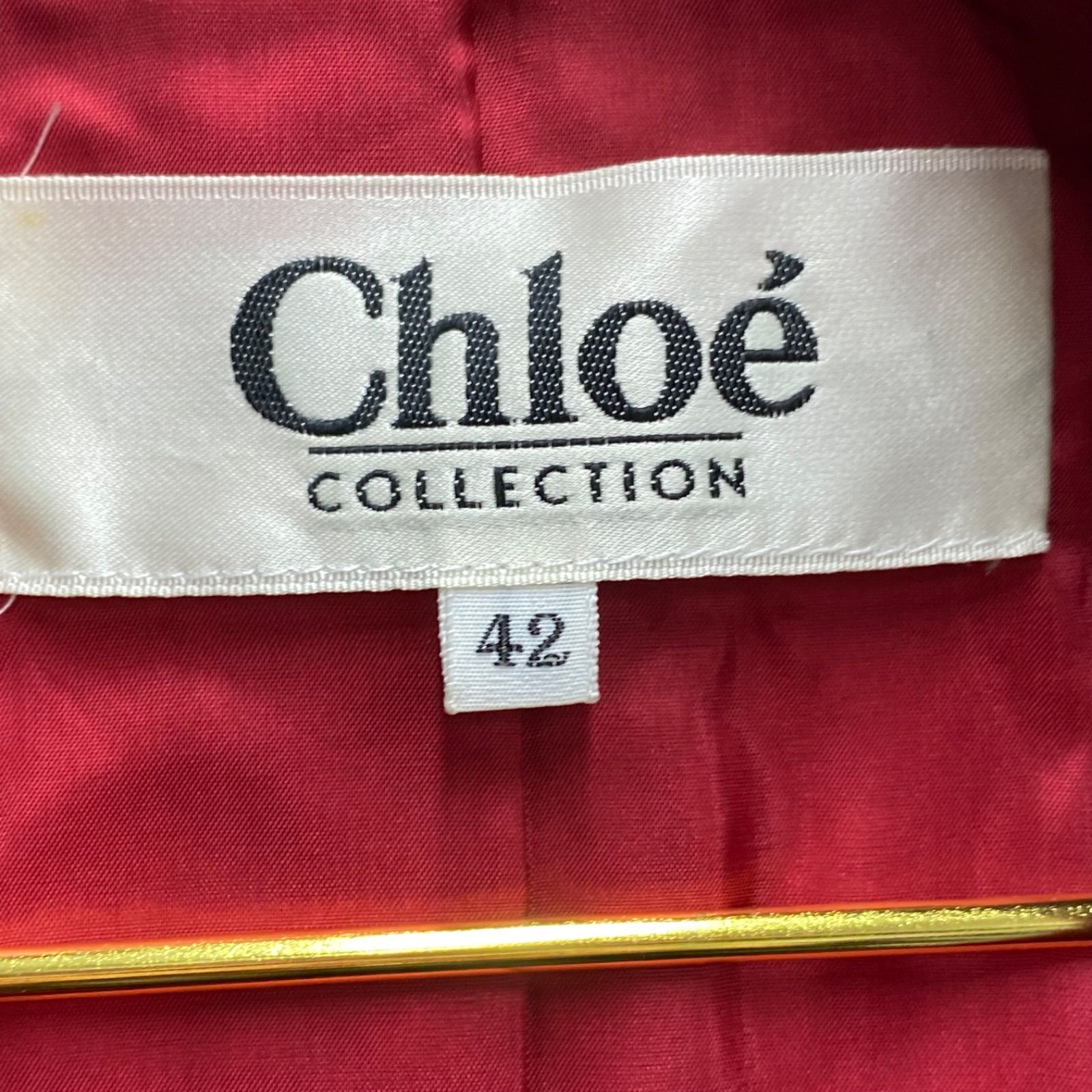 Chloe クロエ コレクション ジャケット ダブル スーツ レッド 赤