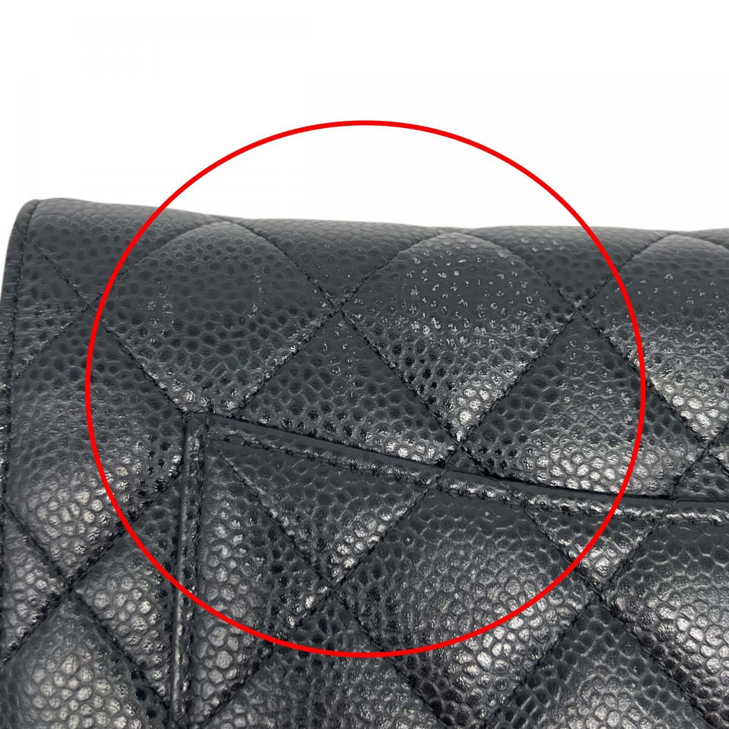 【中古】 CHANEL シャネル AP0250 チェーンウォレット マトラッセ ショルダーバッグ キャビアスキン ゴールド金具 ブラック レディース 25038200 SA 中古】 CHANEL シャネル AP0250 チェーンウォレット マトラッセ