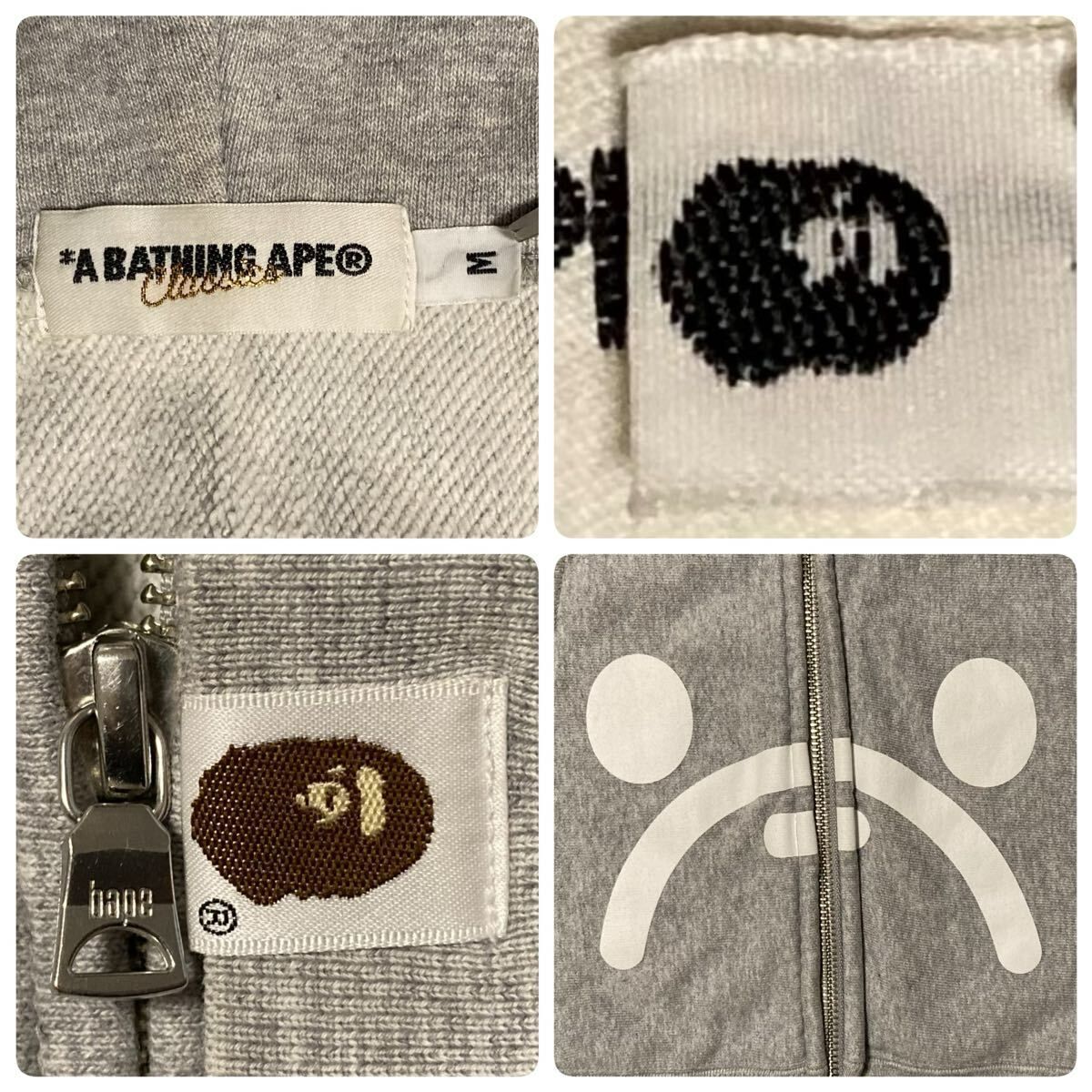 マイロ フェイス ジップ パーカー Mサイズ a bathing ape BAPE BABY