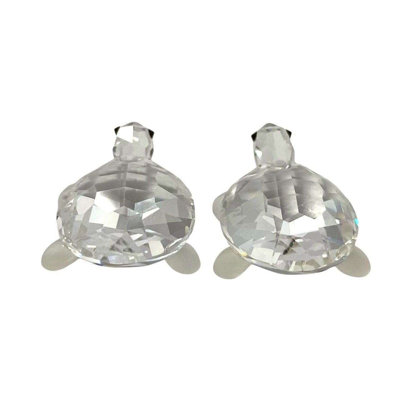 SWAROVSKI】子ガメ 2匹セット 220960 クリスタル 亀 ガラス 置物