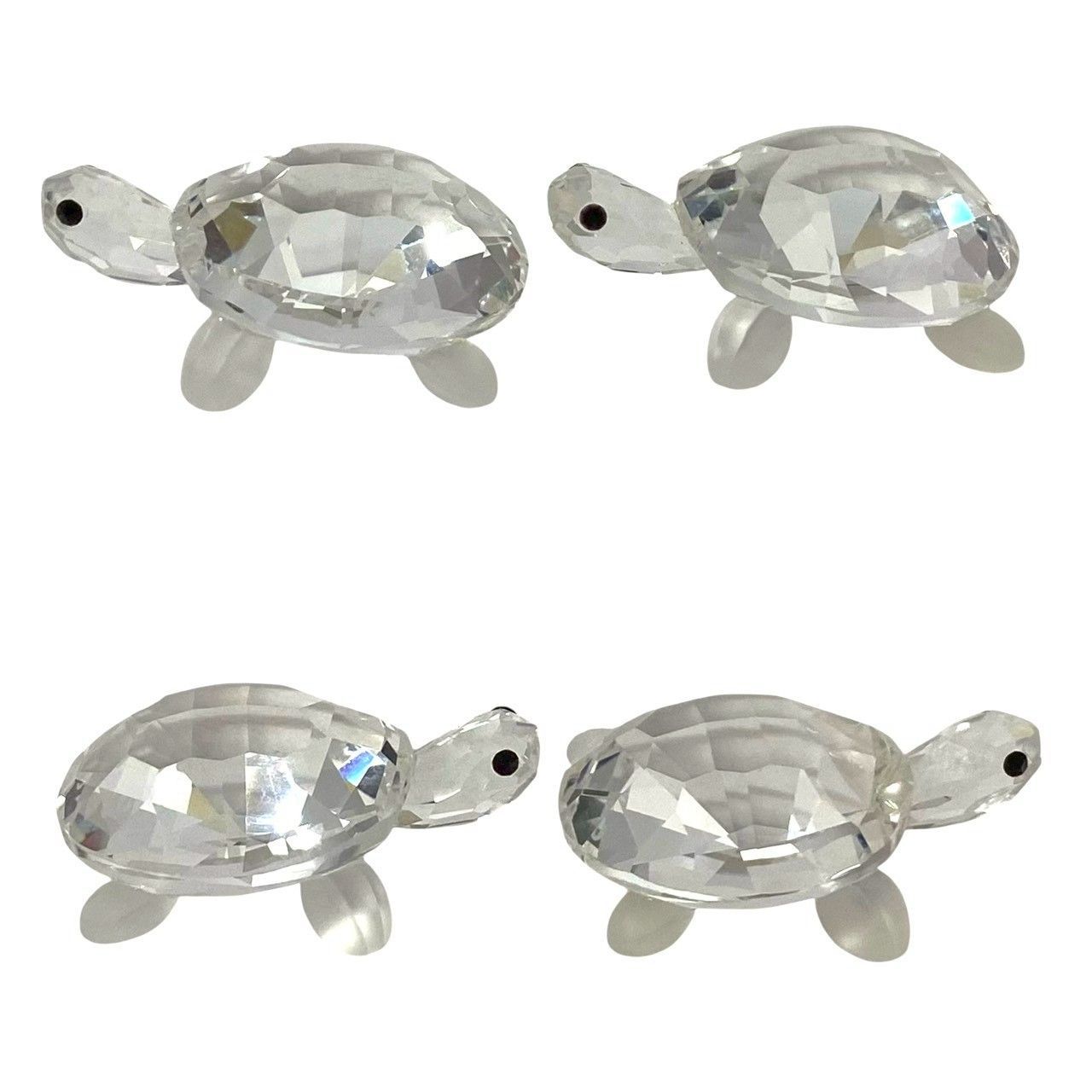 SWAROVSKI】子ガメ 2匹セット 220960 クリスタル 亀 ガラス 置物