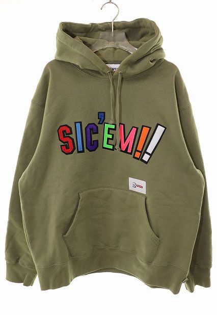 シュプリーム SUPREME × WTAPS 21AW SIC'EM! HOODED SWEATSHIRT シュプリーム SUPREME × WTAPS 21AW SIC'EM! HOODED SWEATSHIRT