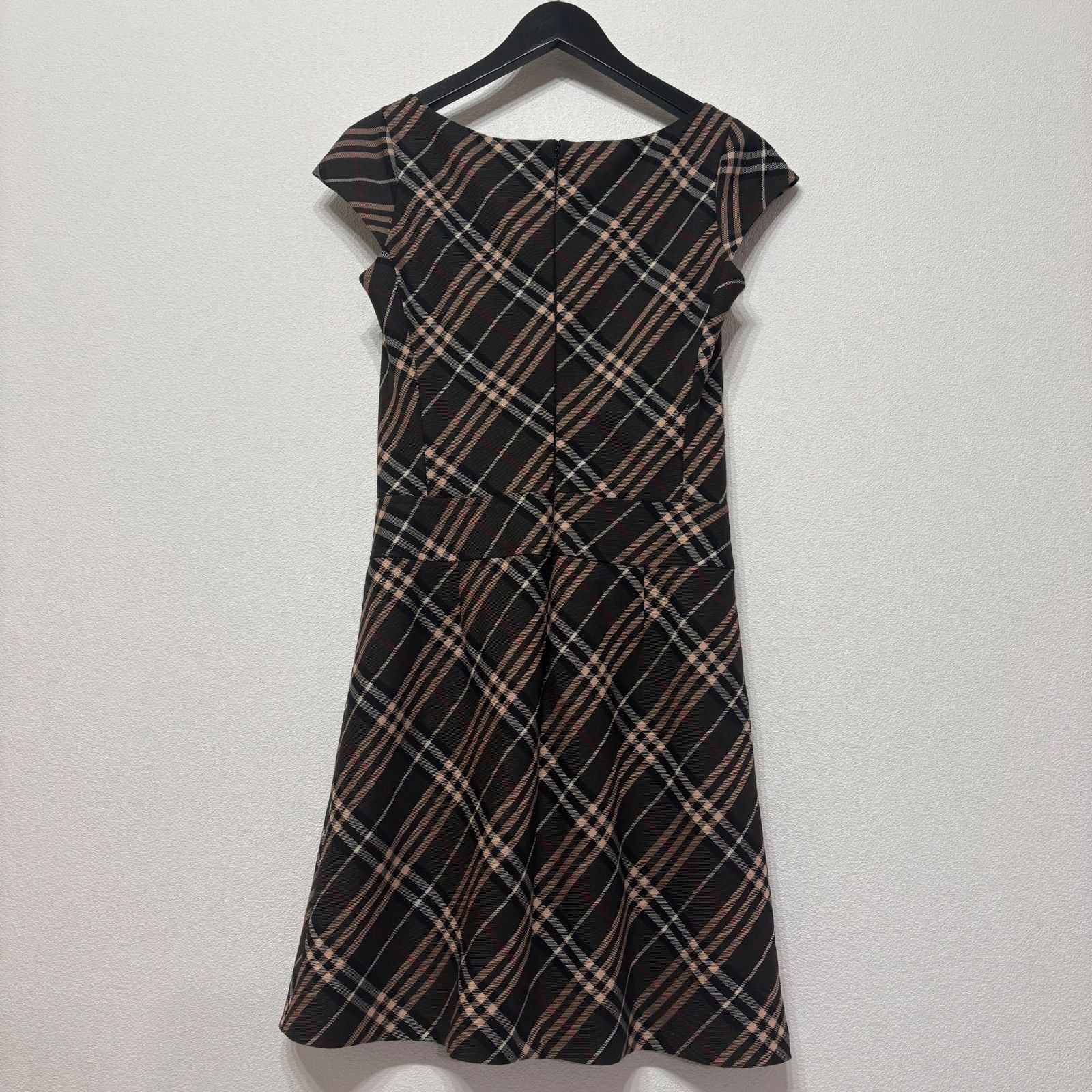 BURBERRY BLUE LABEL Nova Check Sleeveless Dress Belted Vintage Y2K 