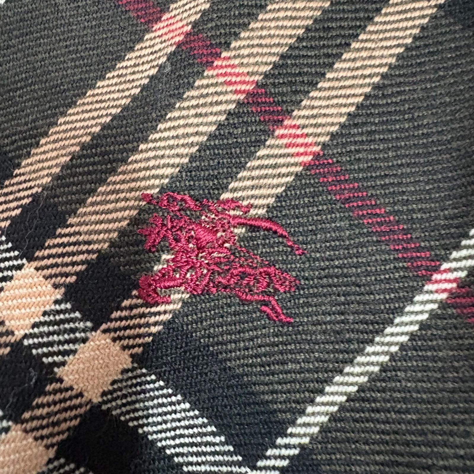 BURBERRY バーバリーブルーレーベル ノバチェックワンピース赤 38