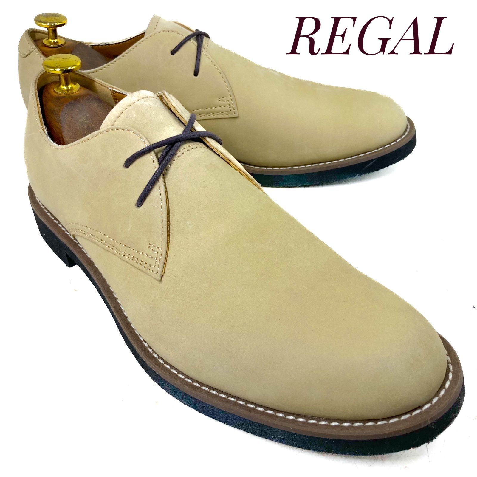 未使用・展示品】REGAL リーガル スウェード プレーントゥ NC22F 