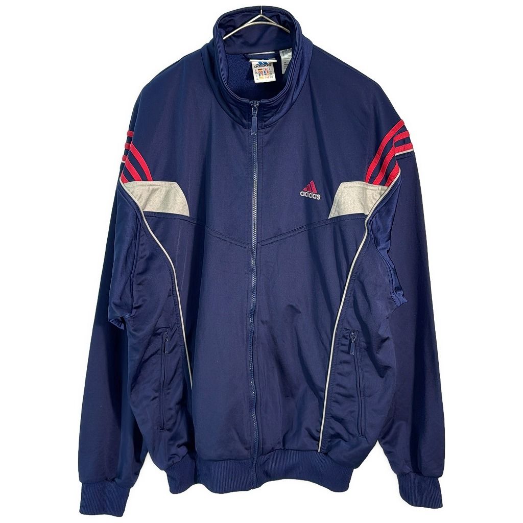 90年代 adidas アディダス トラックジャケット スポーツ ネイビー