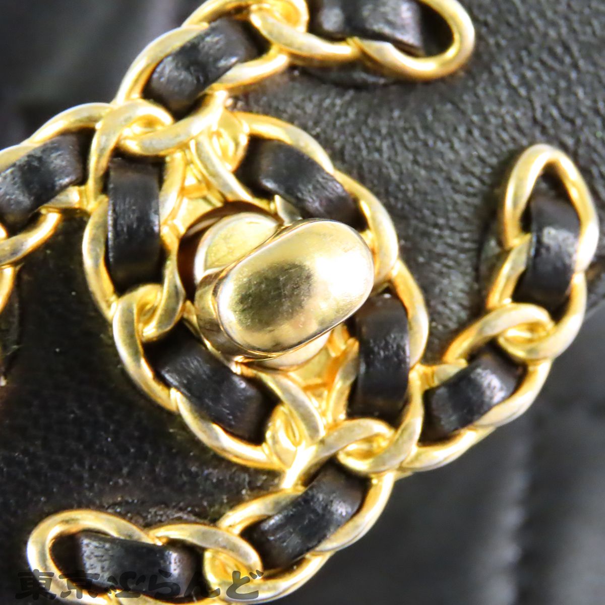 シャネル CHANEL ホーボーバッグ AS1746 ブラック 黒 ゴールド金具