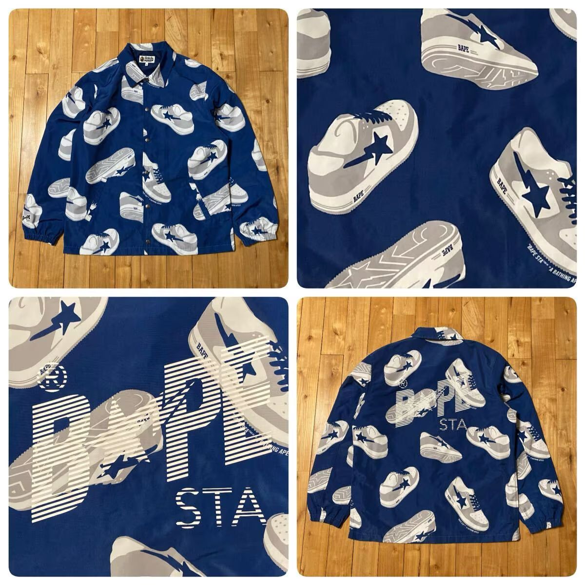 ☆XL☆ RANDOM BAPE STA Coach Jacket a bathing ape star BAPESTA