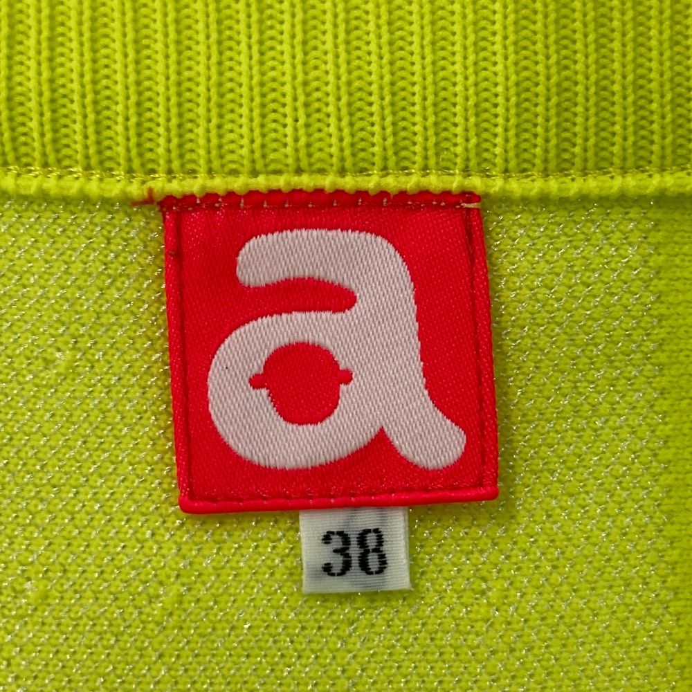 サイズ：38 ARCHIVIO アルチビオ ニットスカート チェック柄 イエロー