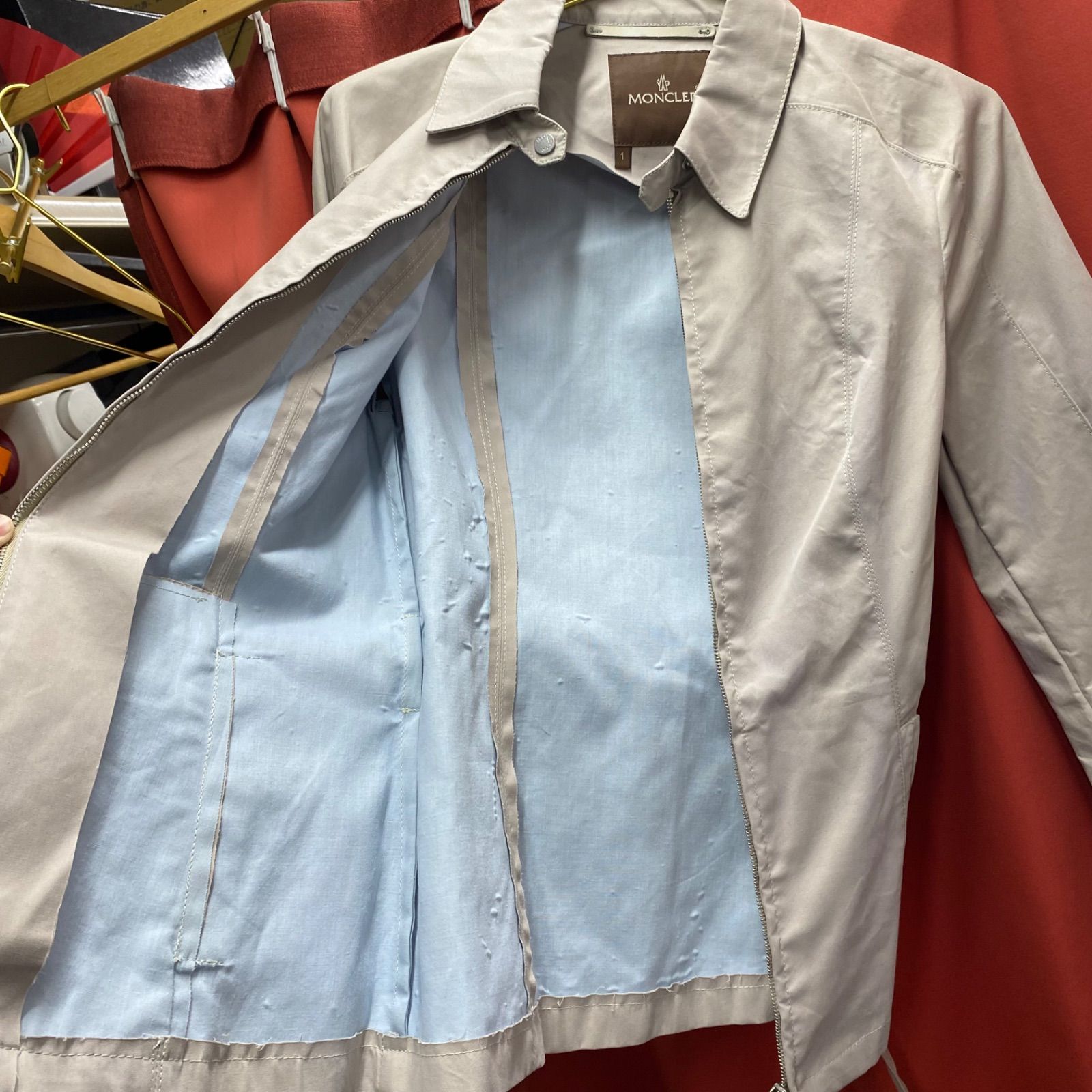 MONCLER モンクレール スプリングコート ジャケット アウター グレー 