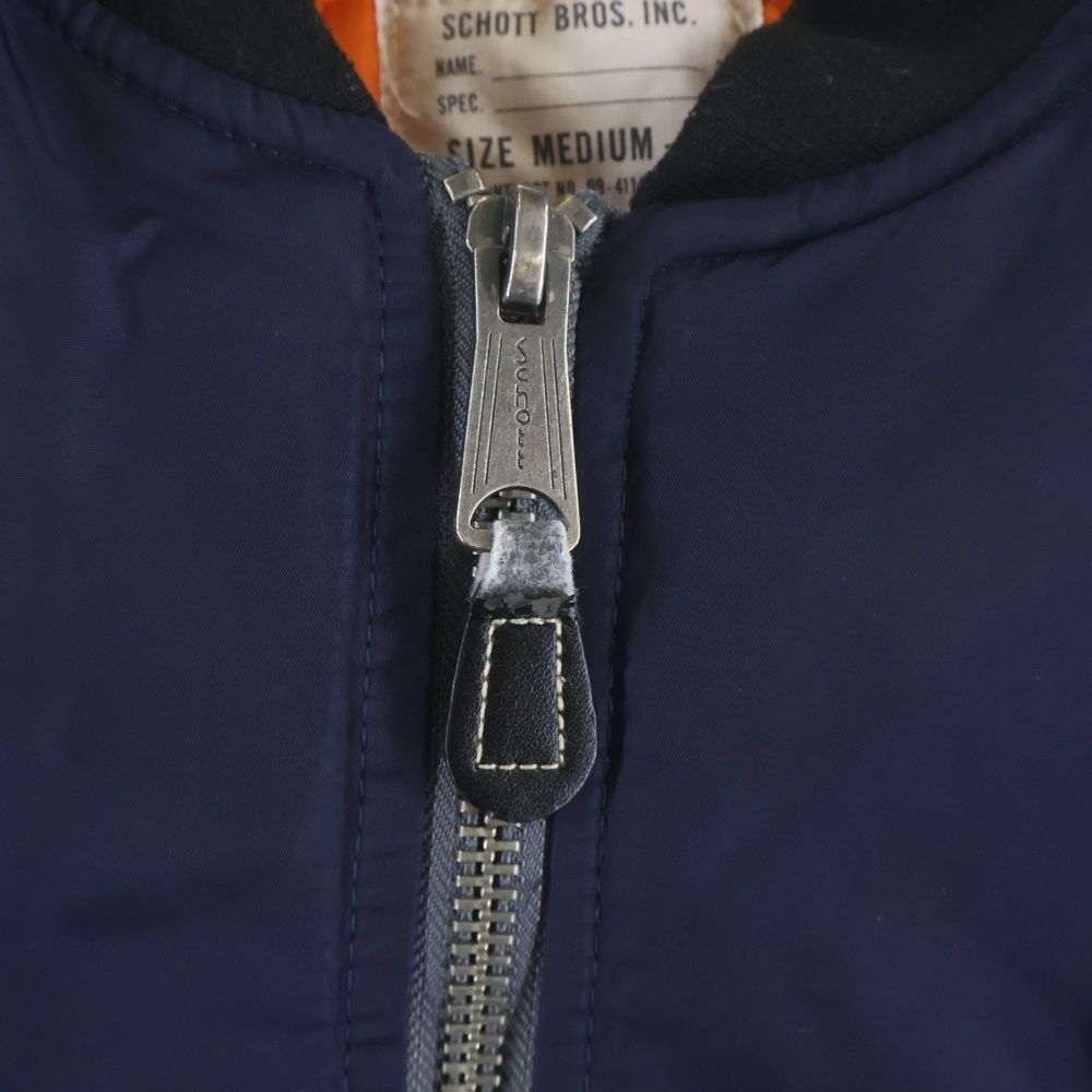 SCHOTT (ショット) FLIGHT JACKET MA-1 ロゴワッペン フライト