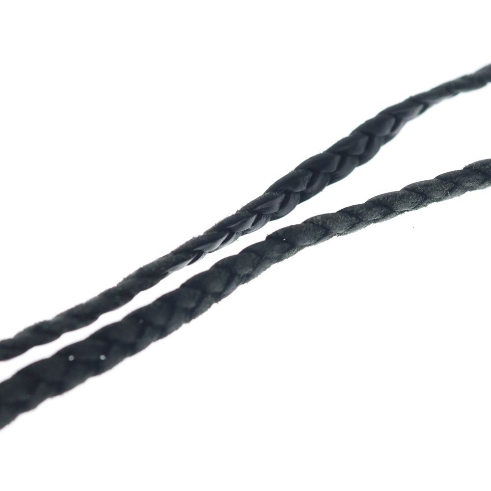 CHROME HEARTS (クロムハーツ) LEATHER BRAID SCROLL ネックレス
