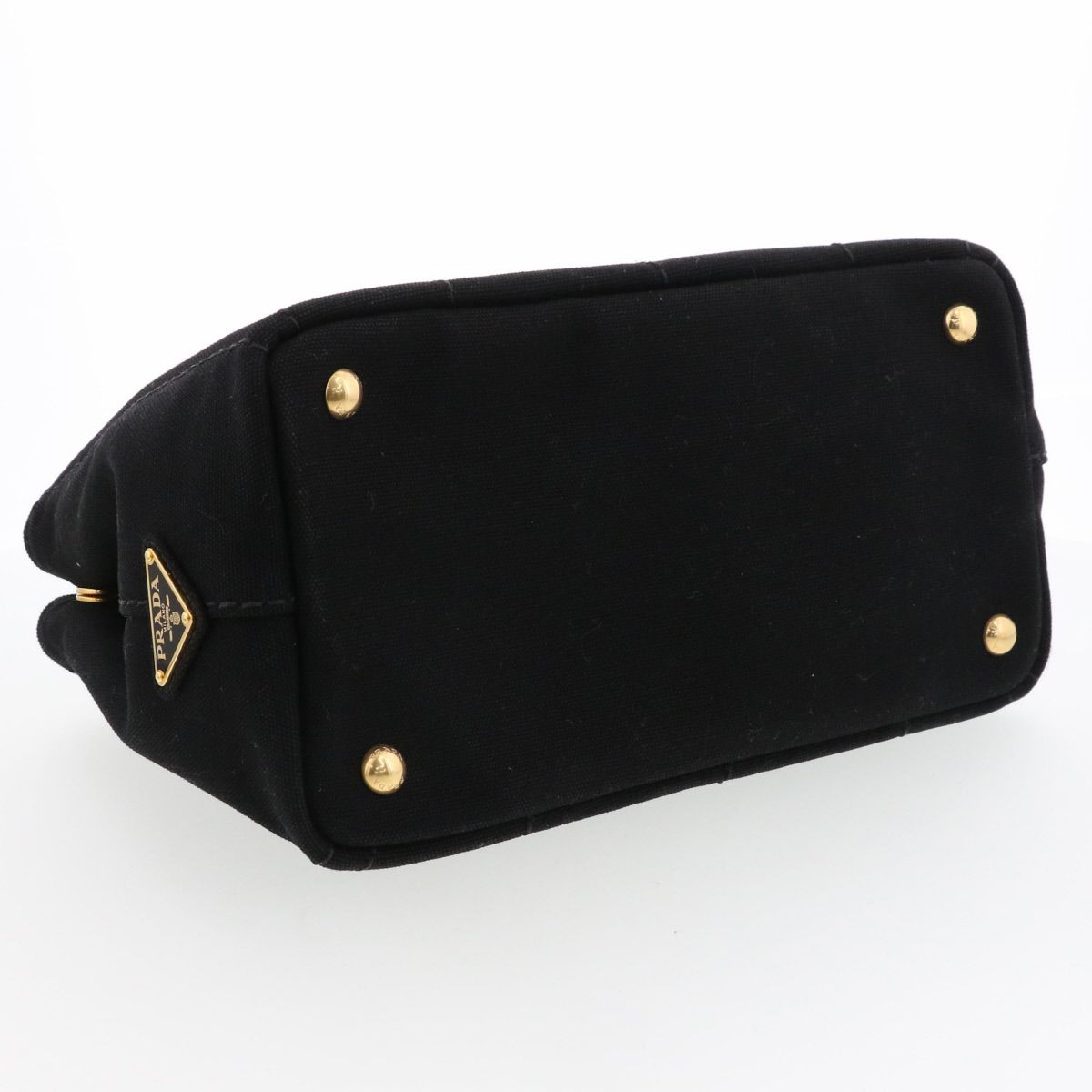 PRADA プラダ カナパ ミニ ハンドバッグ 2WAY バッグ ショルダーバッグ 1BG439 キャンバス ブラック ネロ/NERO  レディース【中古】 PRADA プラダ カナパ ミニ ハンドバッグ 2WAY バッグ ショルダーバッグ