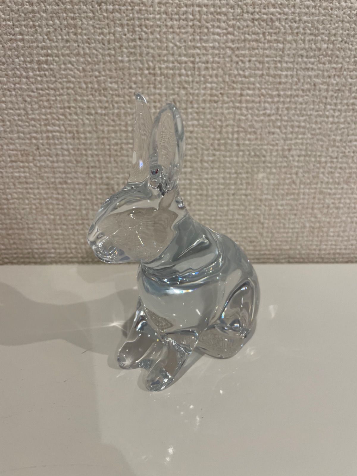  未使用品 バカラ クリスタル干支ウサギ 置物 K378-4 小物トレイ 置物 インテリア小物