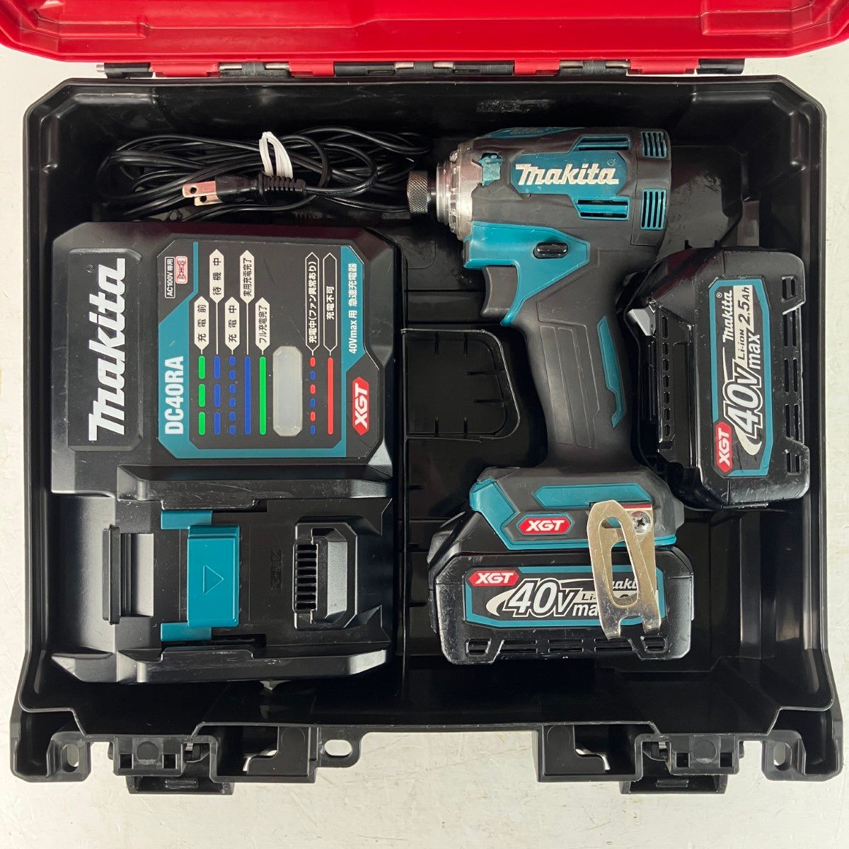 MAKITA マキタ 40v 充電式インパクトドライバ バッテリーx2 充電器 