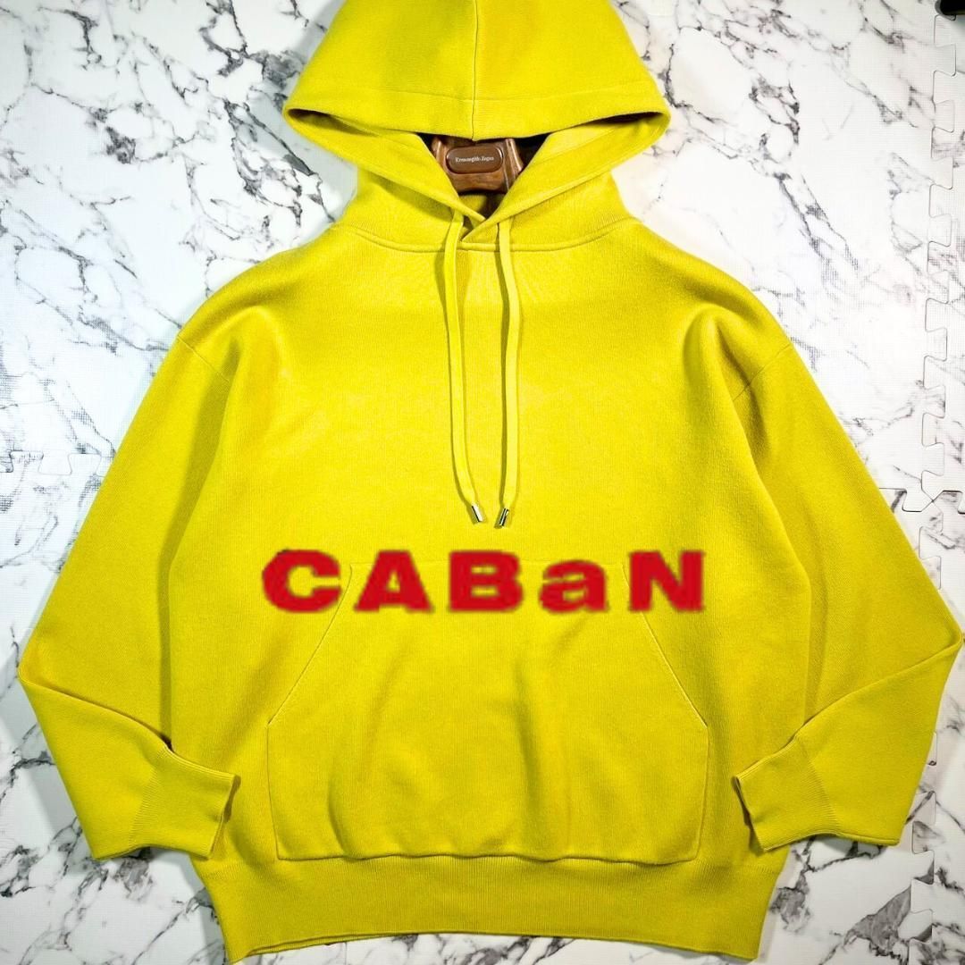 CABaN コットンカシミヤ プルオーバーパーカ イエロー L 【公式通販】