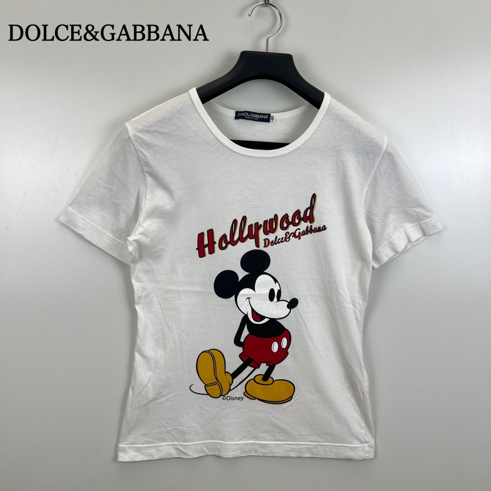 DOLCE & GABBANA 00s y2k archive DISNEY mickey Tee 46 M ドルチェ 