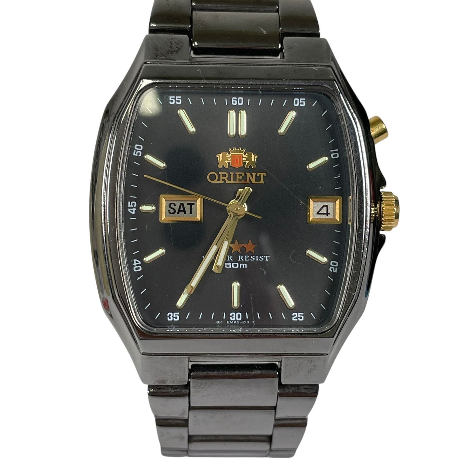ORIENT オリエント 腕時計 自動巻き スリースター デイデイト EMAS-D0 