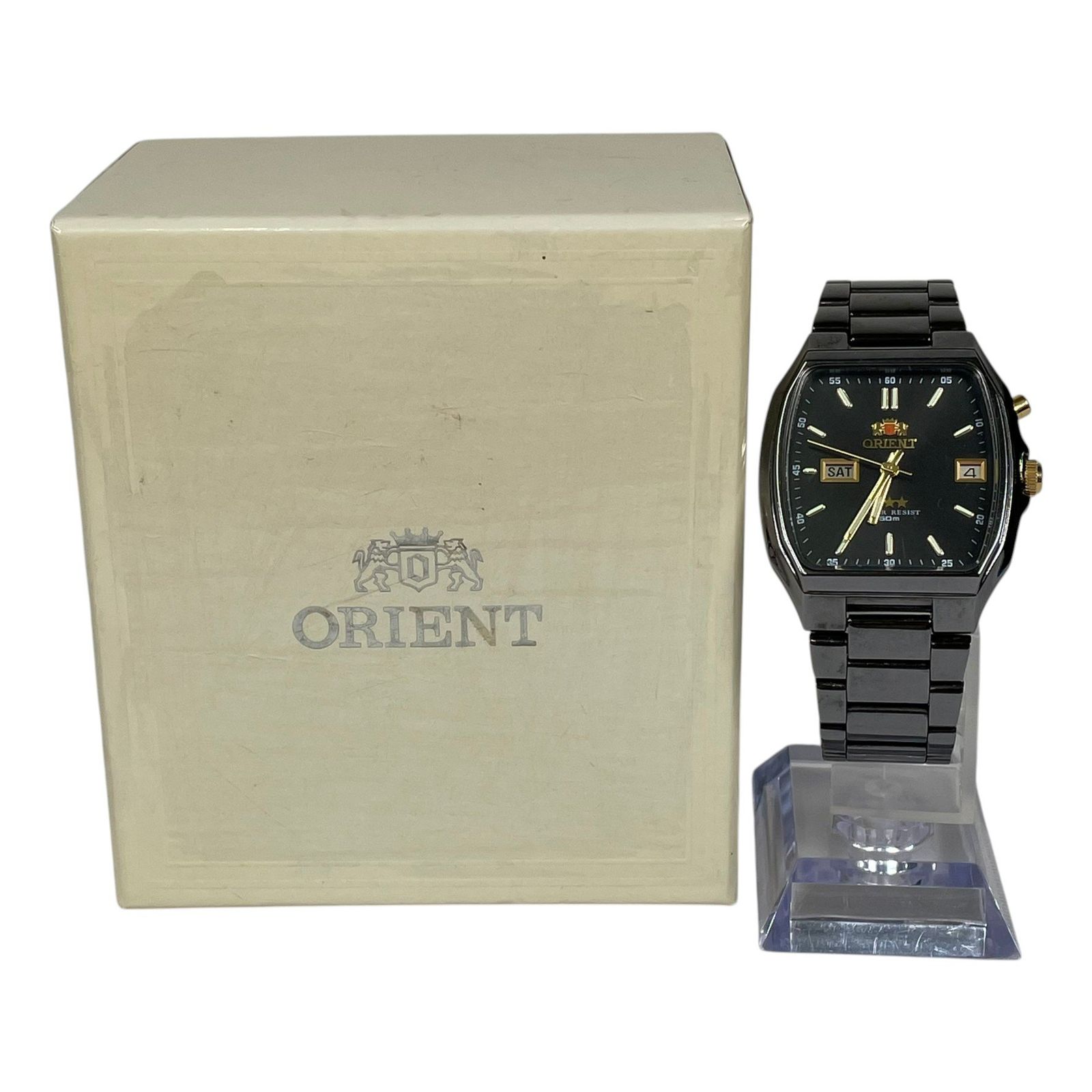 ORIENT オリエント 腕時計 自動巻き スリースター デイデイト EMAS-D0 