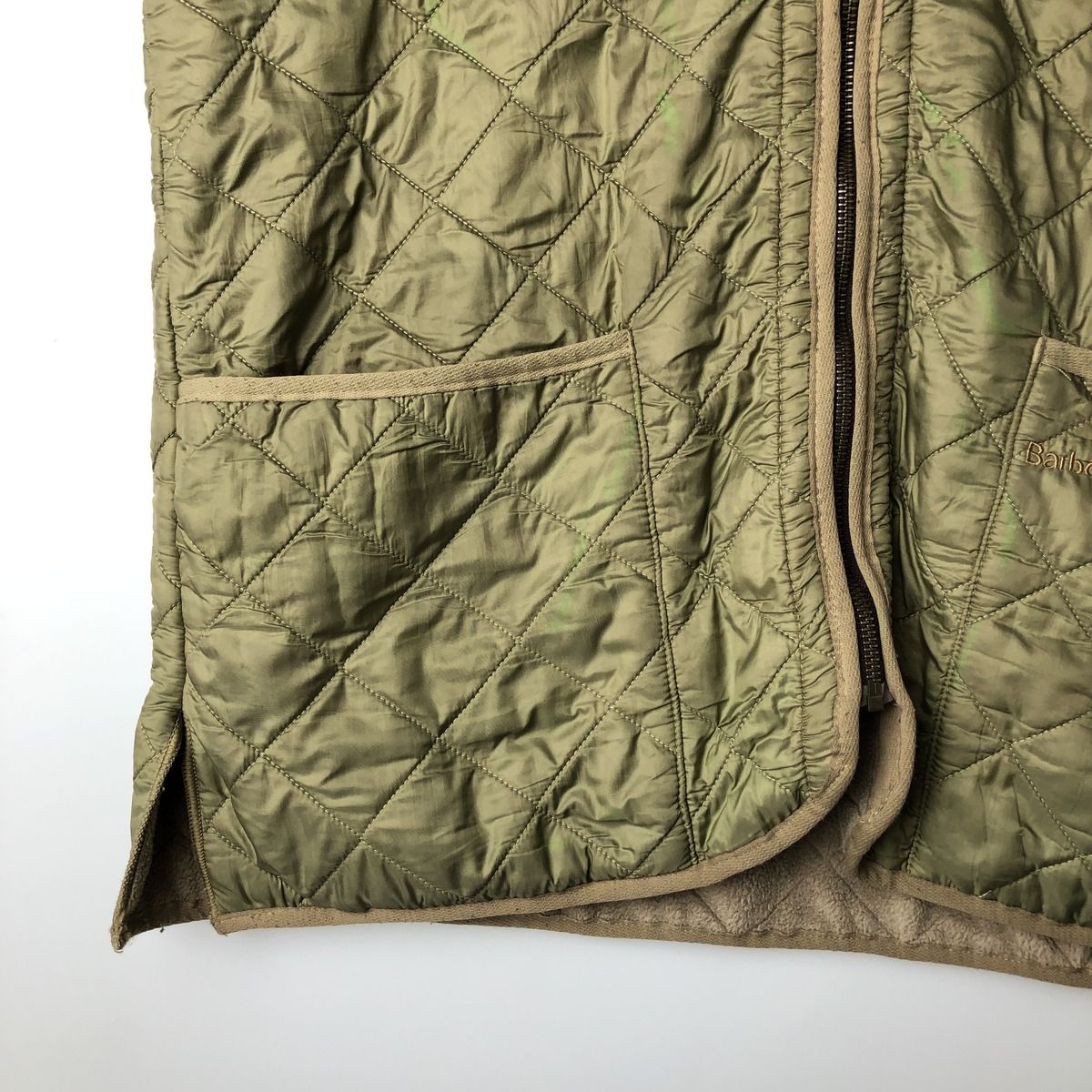 古着 00年代 バブアー Barbour D229 POLARQUILT WAISTCOAT ZIP IN