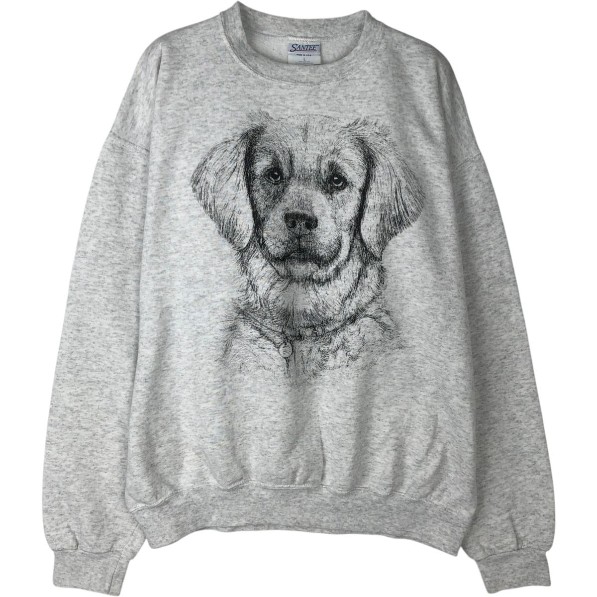 古着 80~90年代 ジャージーズ Jerzees 両面プリント 3連プリント 犬柄 