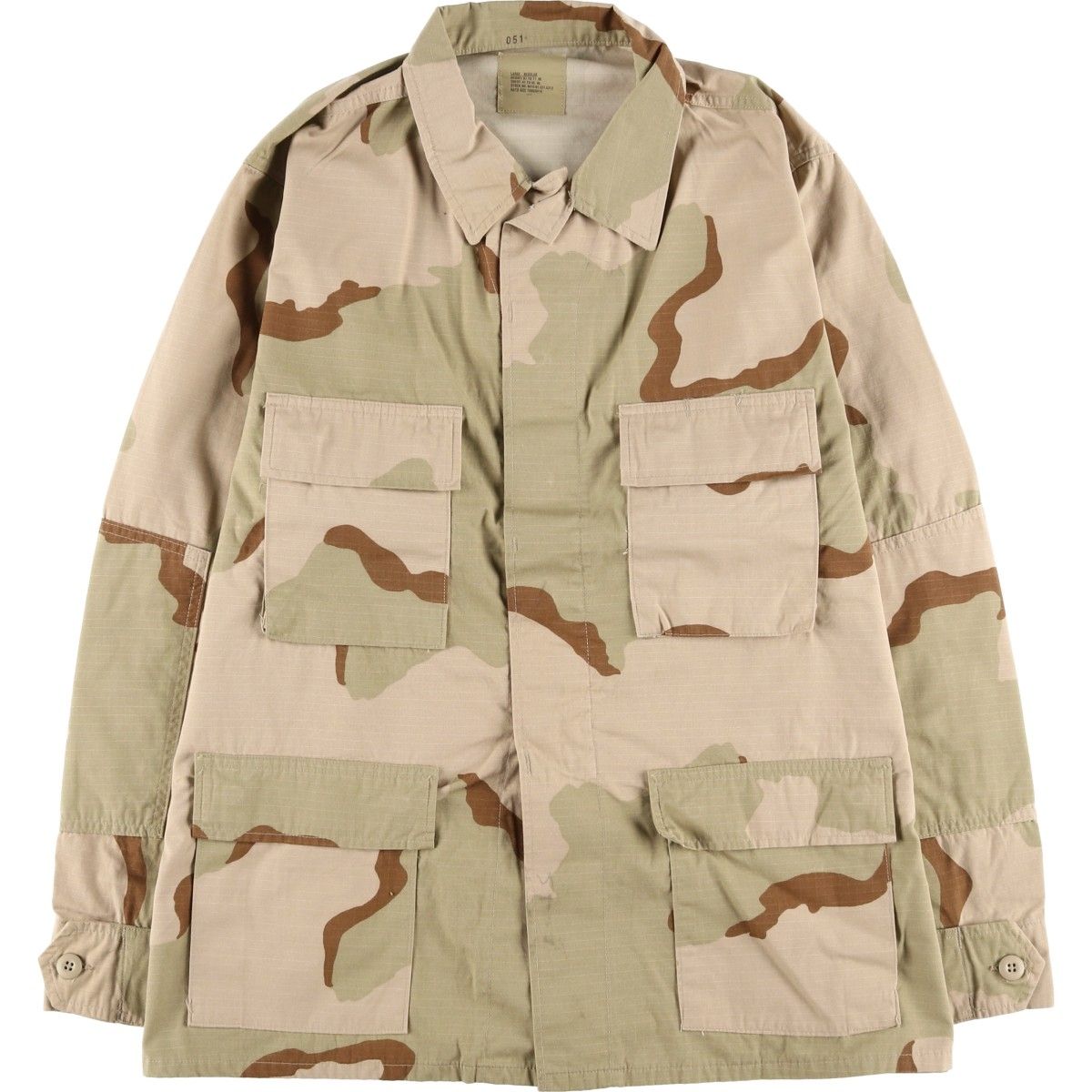 古着 90年代 米軍実品 迷彩柄 3C デザートカモ リップストップ B.D.U