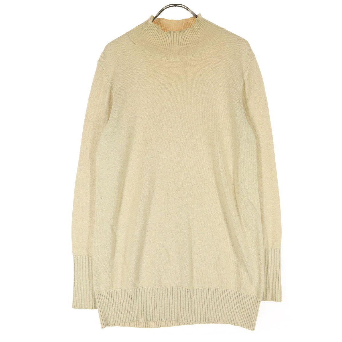 theory luxe セオリーリュクス ニット・セーター M ベージュ 【古着】【中古】【送料無料】 セオリーリュクス ウール100 Vネックニット ベージュ M相当 洗える