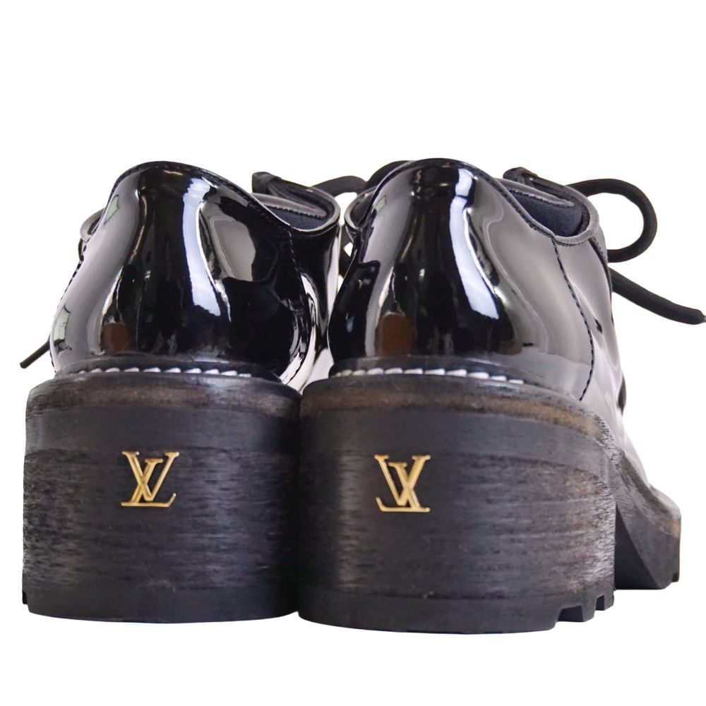美品 ルイヴィトン LOUIS VUITTON ローファー LVボブール ライン